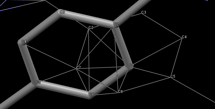 单晶不对称单元和它的对称部分交叉重叠