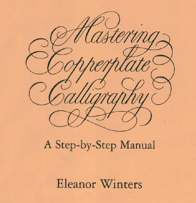 教程masteringcopperplatecalligraphyerpdf英文圆体手写体练字