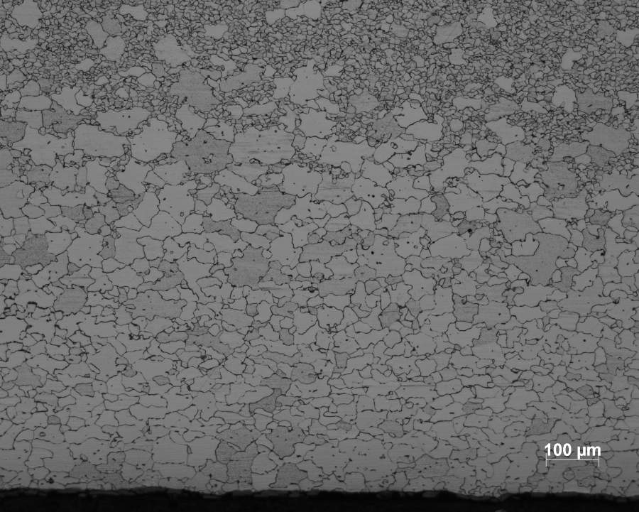 低碳钢金相图片晶粒内部的黑点